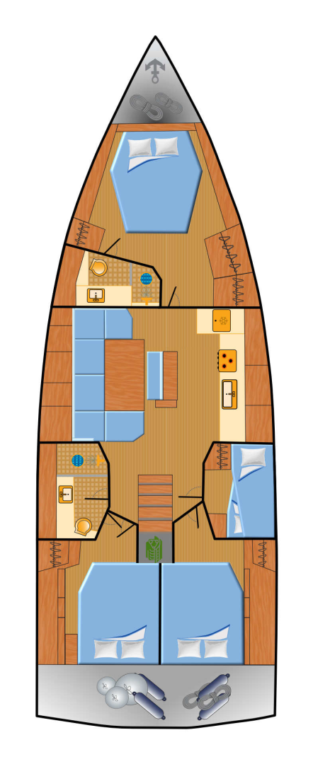 Verhuur Zeilboot Hanse met vaarbewijs