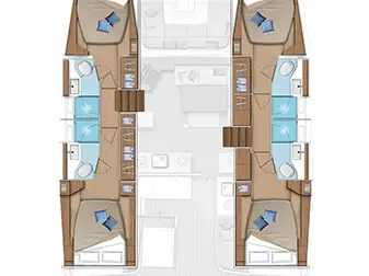 Verhuur Catamaran Lagoon met vaarbewijs