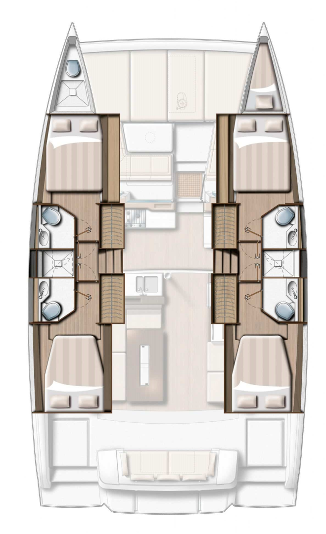 Verhuur Catamaran in Rogoznica - Bali Bali 4.2