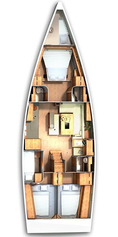 Bootverhuur Biograd na Moru goedkoop Hanse 505