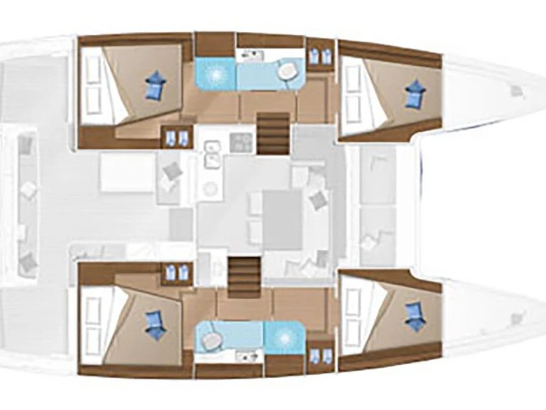 Verhuur Catamaran Lagoon met vaarbewijs