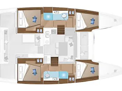 Verhuur Catamaran Lagoon met vaarbewijs