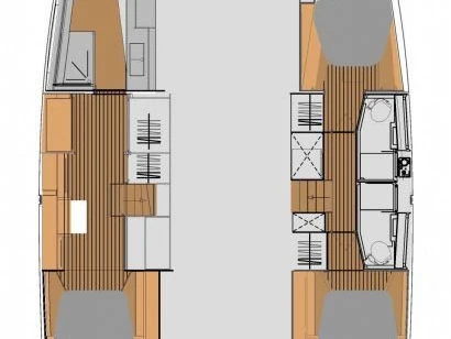 Verhuur Catamaran in Frenchtown - Fountaine Pajot Elba 45