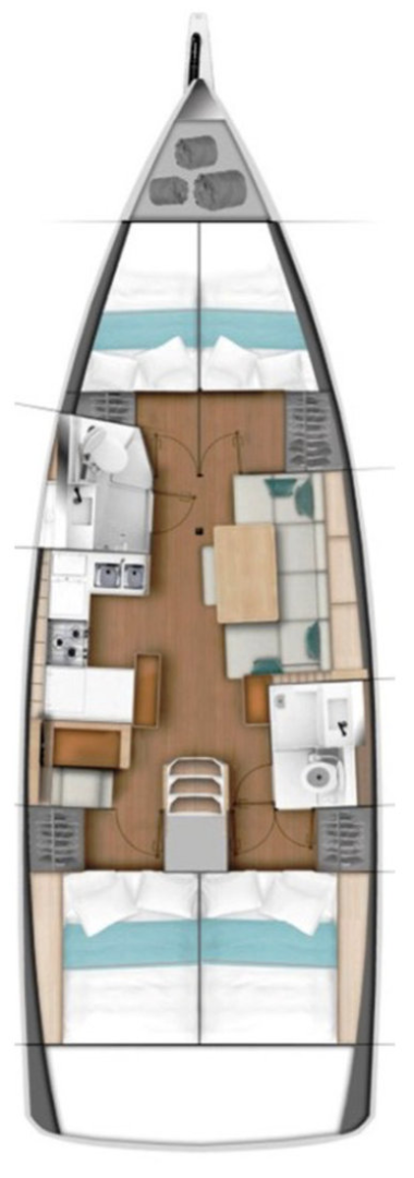 Bootverhuur Gouviá goedkoop Sun Odyssey 440