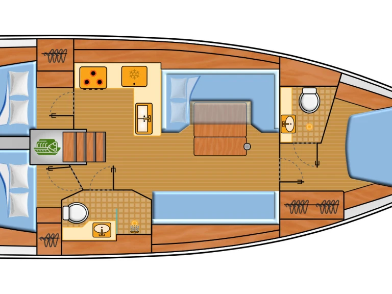 Verhuur Zeilboot Hanse met vaarbewijs
