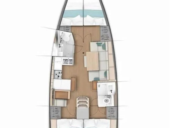 Bootverhuur Gouviá goedkoop Sun Odyssey 440
