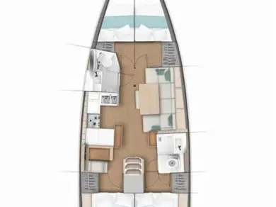 Bootverhuur Gouviá goedkoop Sun Odyssey 440