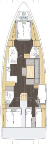 Bootverhuur Biograd na Moru goedkoop Bavaria C46 Ocean - 4 cab.