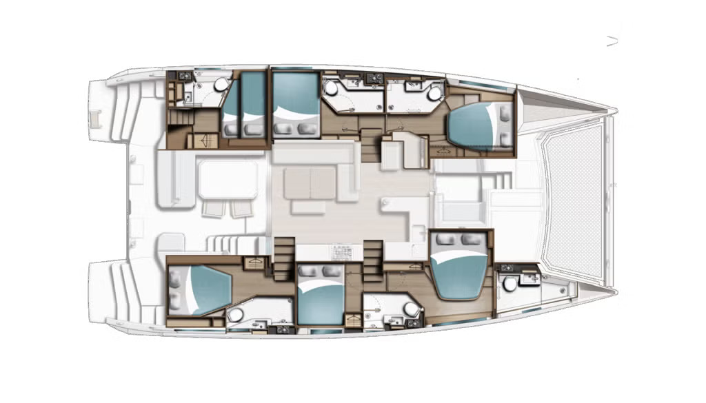 Huur Catamaran met of zonder schipper Leopard Catamarans / Robertson & Caine in Furnari