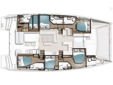 Huur Catamaran met of zonder schipper Leopard Catamarans / Robertson & Caine in Furnari