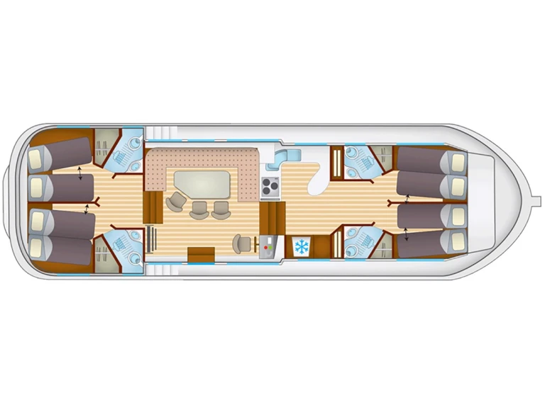 Verhuur Woonboot Pénichette met vaarbewijs