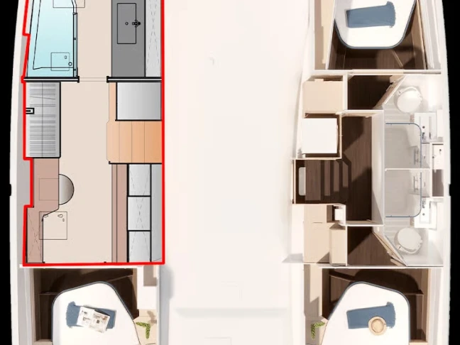 Huur een Fountaine Pajot Fountaine Pajot FP 44 Maestro - 3 + 2 cab. in Nassau