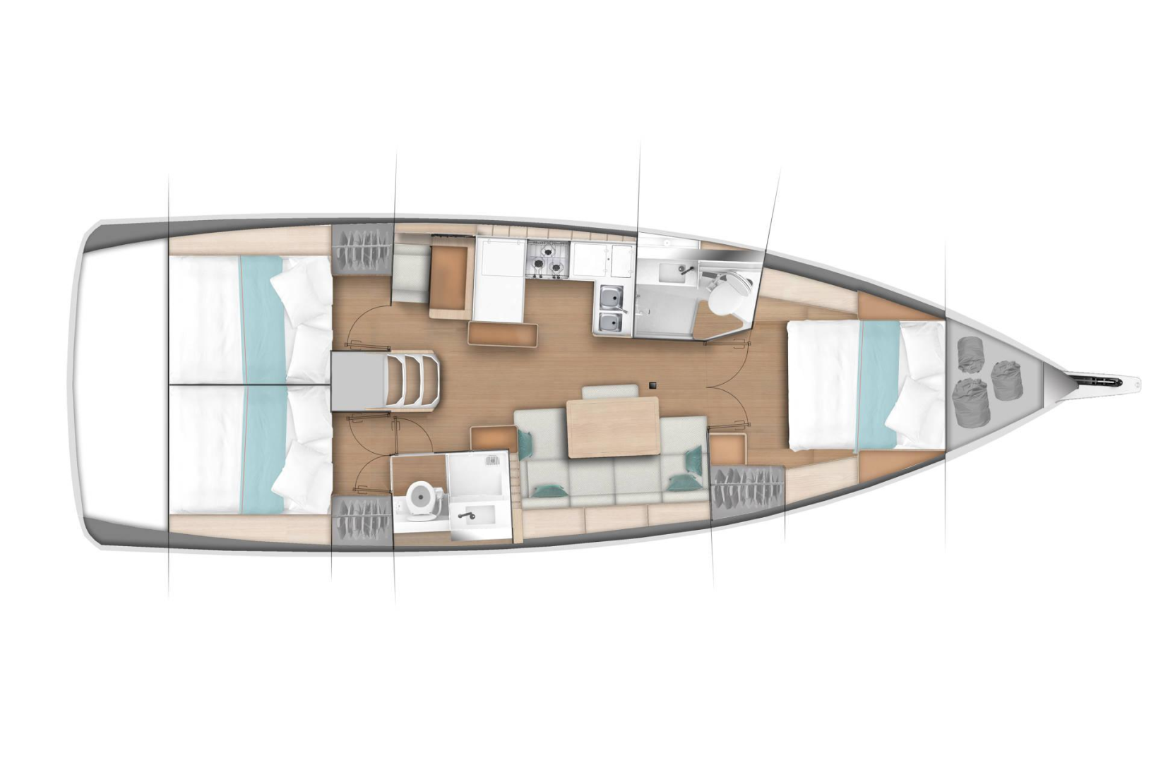 Verhuur Zeilboot in Punat - Jeanneau Sun Odyssey 440