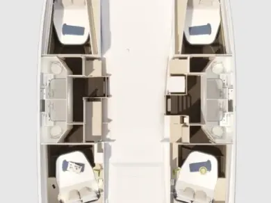 Huur een Fountaine Pajot Fountaine Pajot FP 44 Quatuor - 4 cab. in Frenchtown