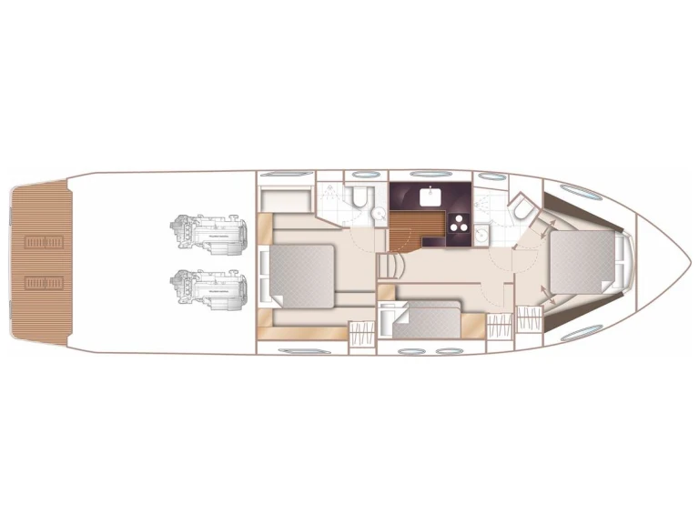 Huur een Princess Princess 52 Fly in Castellammare di Stabia