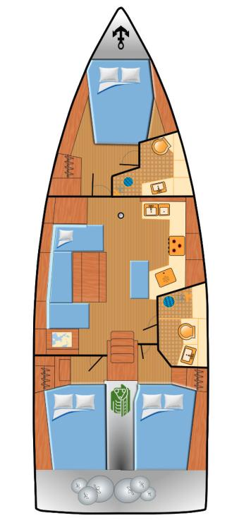 Bootverhuur Punat goedkoop Oceanis 40.1