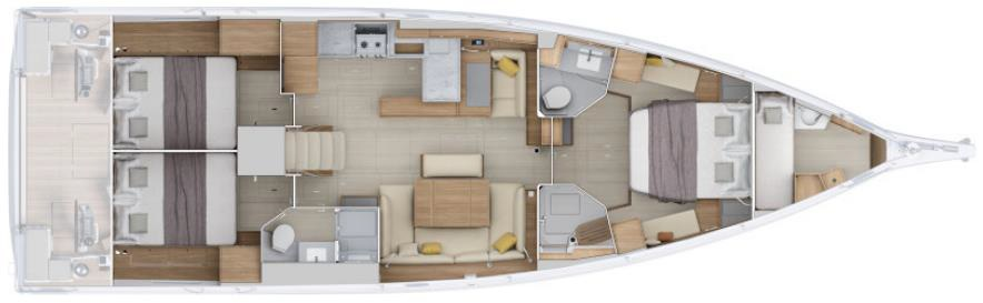 Bootverhuur Split goedkoop Oceanis 52 - 3 cab.