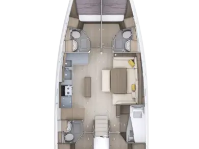 Verhuur Zeilboot in Split - Bénéteau Oceanis 52 - 6 cab.