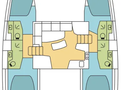 Verhuur Catamaran Lagoon met vaarbewijs