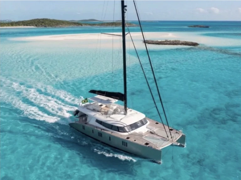 Bootverhuur Nassau goedkoop 74ft Sunreef Sailing Catamaran