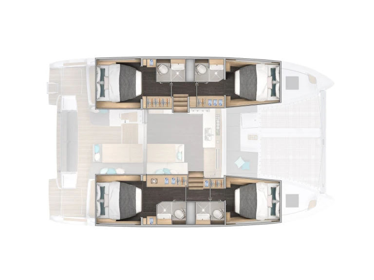 Bootverhuur Lagoon Lagoon 43 (6 cab.) in Gouviá via SamBoat