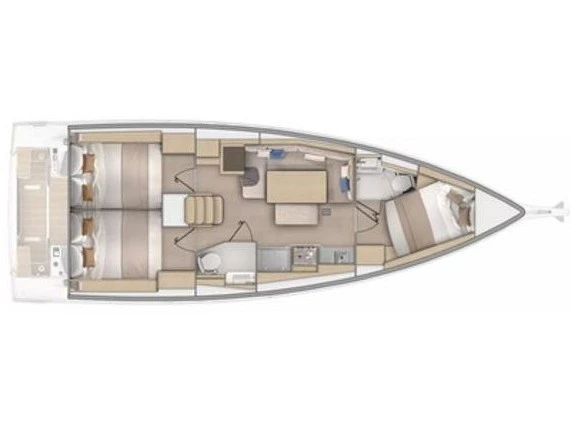 Verhuur Zeilboot Bénéteau met vaarbewijs