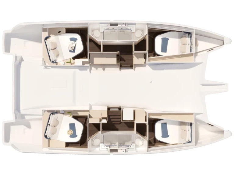Fountaine Pajot FP 44 Quatuor (6cab.) te huur van particulier of professional in Néa Péramos