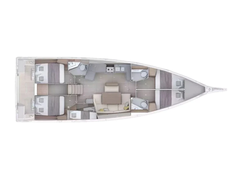 Bénéteau Oceanis 47 - 5 cab. te huur van particulier of professional in Néa Péramos