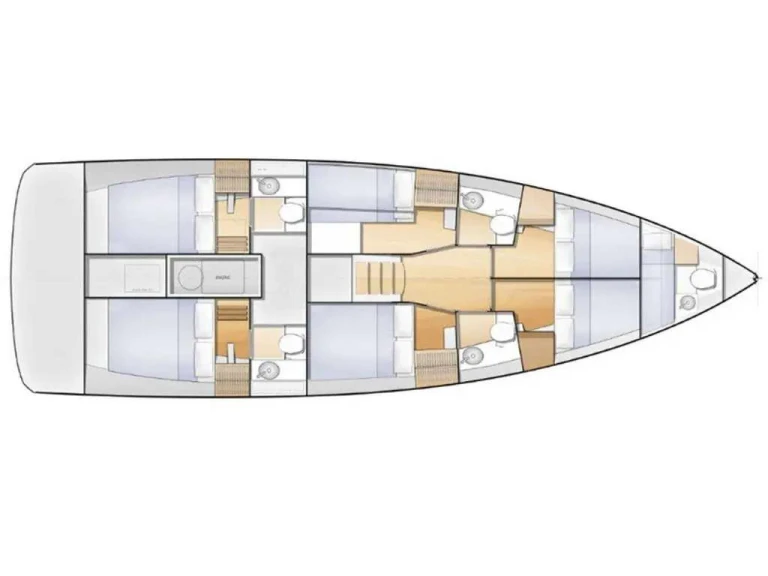 Jeanneau Sun Loft 47 (7 cab.) te huur van particulier of professional in Lefkáda