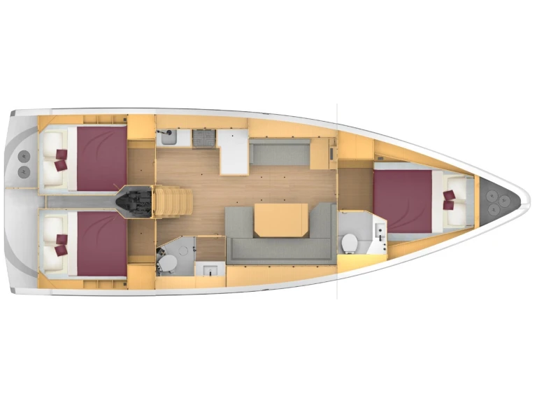 Huur een Bavaria Bavaria C42 (3 cab.) in Lefkáda