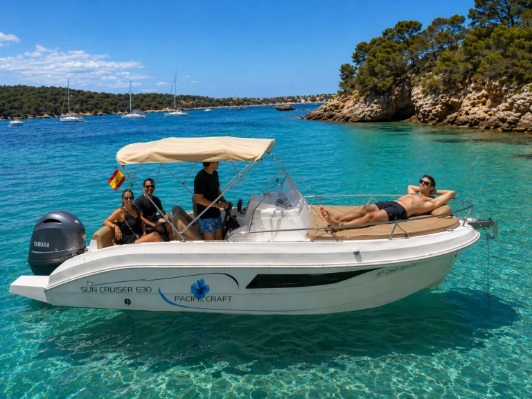 Bootverhuur Palma de Mallorca goedkoop Pacific Craft 630
