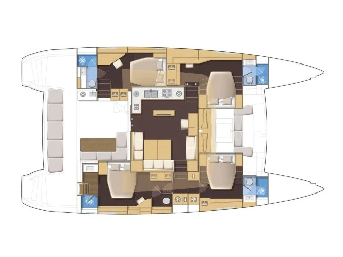 Verhuur Catamaran in Álimos - Lagoon Lagoon 560 S2
