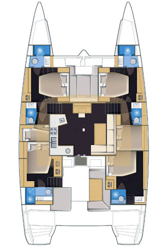 Verhuur Catamaran in Álimos - Lagoon Lagoon 52 F