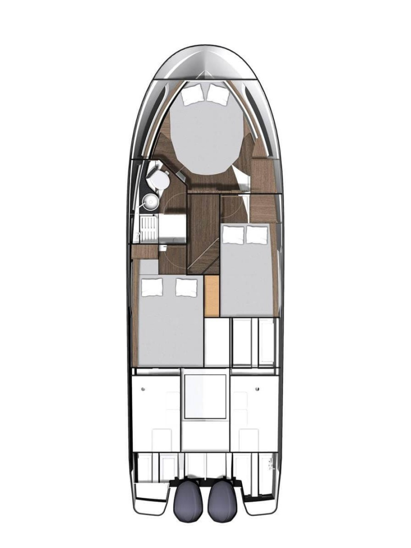 Huur Motorboot met of zonder schipper Jeanneau in Pula