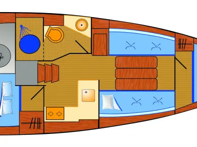 Huur een Jeanneau Sun Odyssey 349 in Biograd na Moru