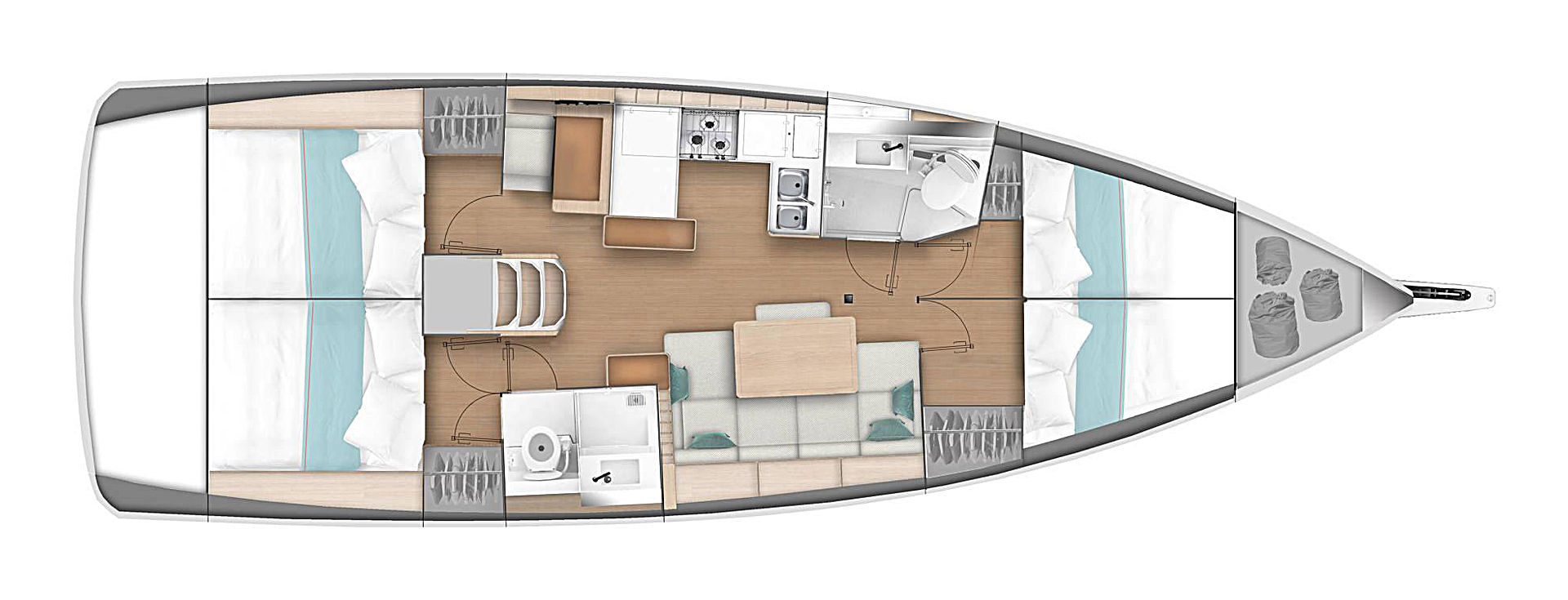 Bootverhuur Biograd na Moru goedkoop Sun Odyssey 440