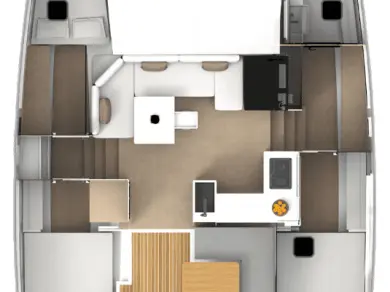 Huur Catamaran met of zonder schipper Aventura in Biograd na Moru