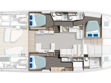 Huur een Leopard Catamarans / Robertson & Caine Leopard 53 - OW in Seget Donji