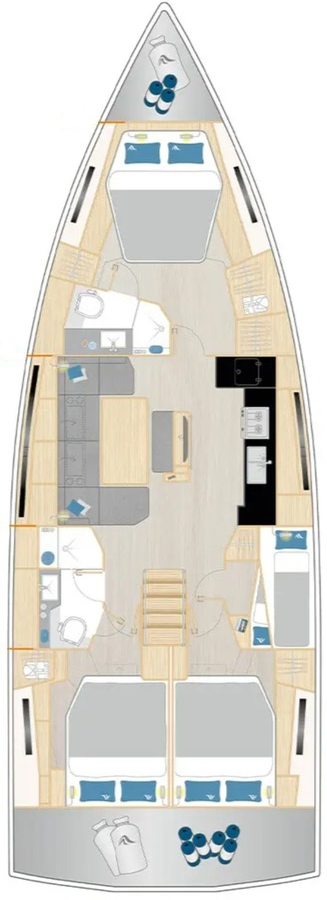 Huur een Hanse Hanse 460 in Pomer