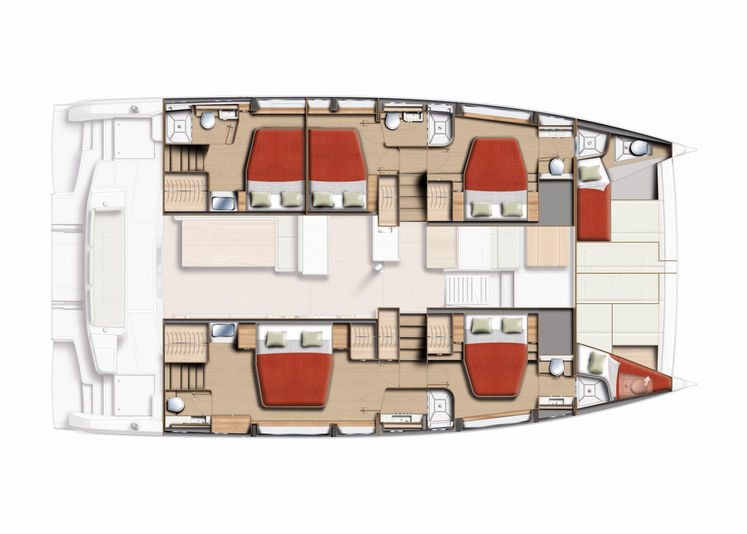 Huur een Bali Bali 5.2 - 5 + 2 cab. in Kaštela