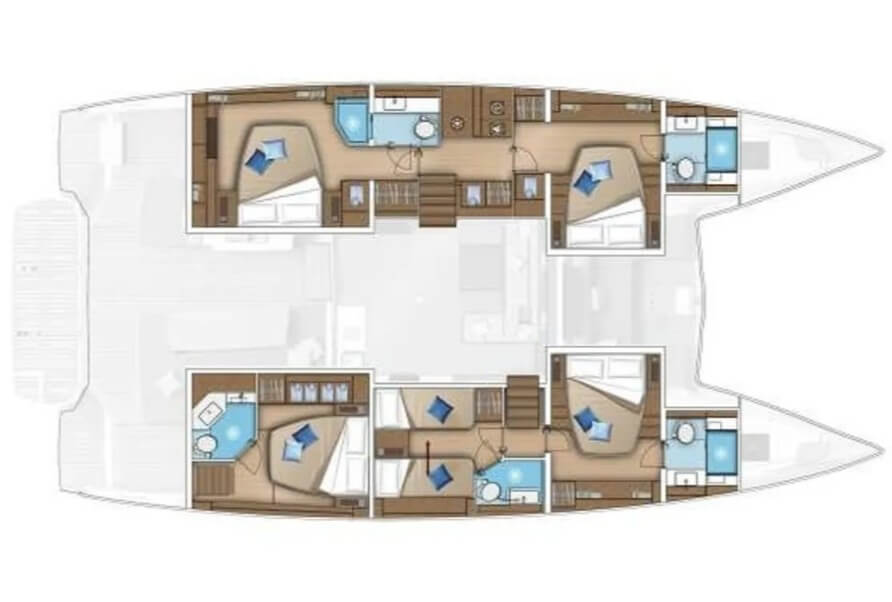 Bootverhuur Seget Donji goedkoop Lagoon 55 - 4 + 2 cab.