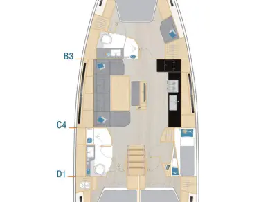 Bootverhuur Göcek goedkoop Hanse 460