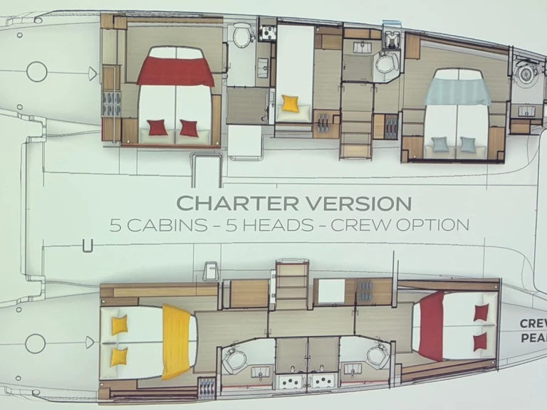 Verhuur Catamaran Lagoon met vaarbewijs