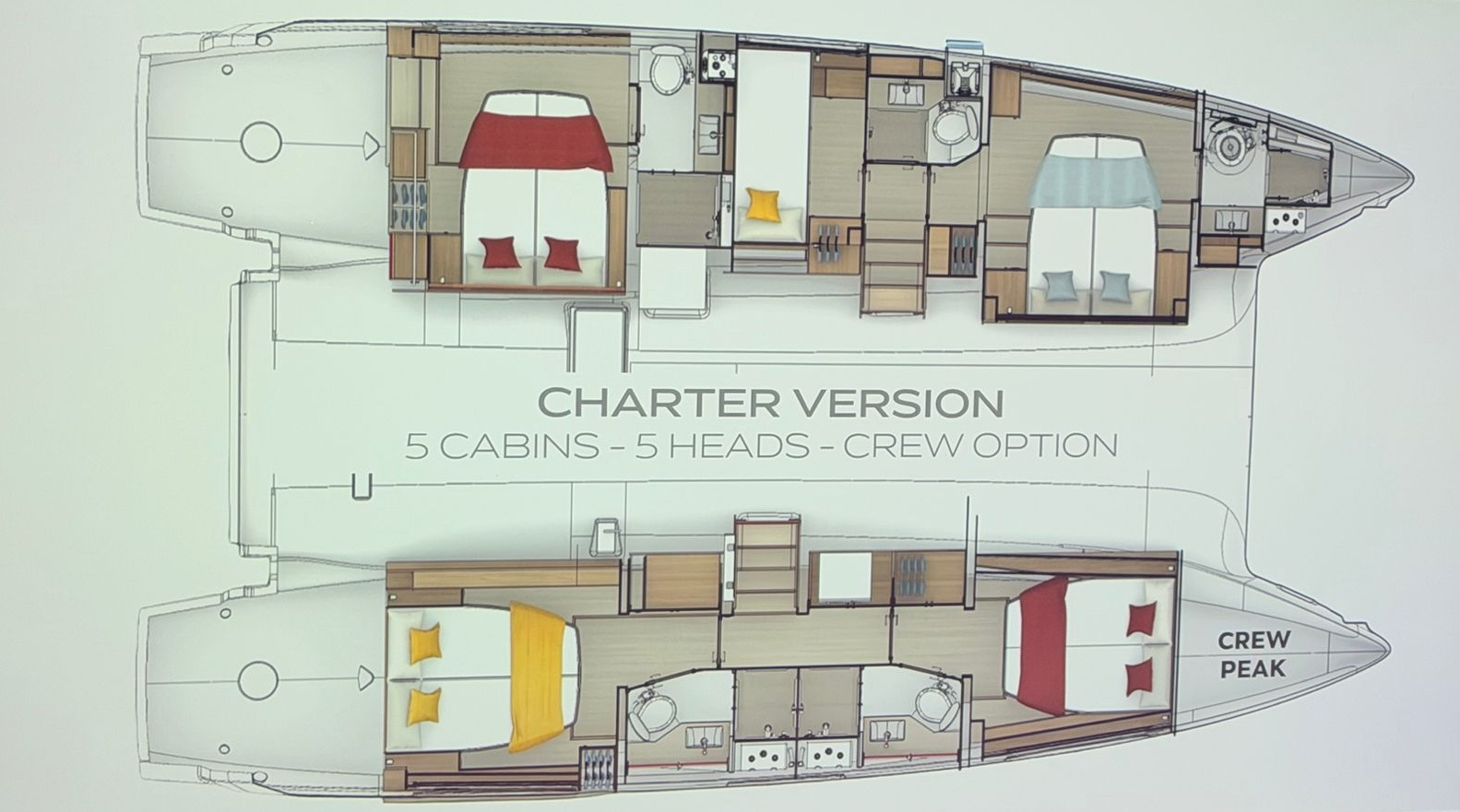 Verhuur Catamaran Lagoon met vaarbewijs