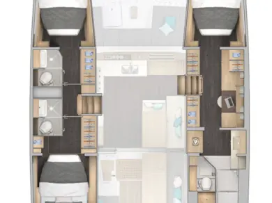 Bootverhuur Kaštela goedkoop Lagoon 43 - 3 + 1 cab. OW