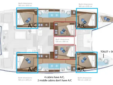 Huur een Lagoon Lagoon 50 in Kaštela
