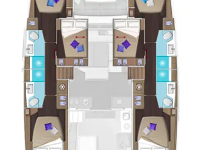 Verhuur Catamaran in Kaštela - Lagoon Lagoon 51