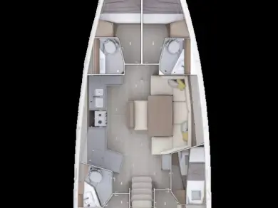 Verhuur Zeilboot in Álimos - Bénéteau Oceanis 47 - 4 cab.