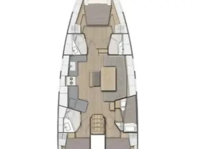 Huur een Bénéteau Oceanis 47 - 4 cab. in Seget Donji