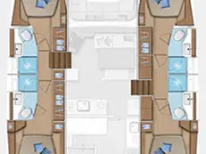 Verhuur Catamaran Lagoon met vaarbewijs